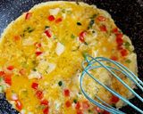 Pas rețetă Omletă în baghetă, cu salată de primăvară 2 fotografie
