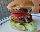 Foto del paso 10 de la receta: Patties de frijoles y berenjena veganas😜🍔🥪