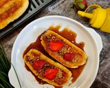 Foto langkah ke 4 dari resep Pisang Epe Khas Pantai Losari (Tabur Crumble Kopi Jahe).