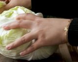 A picture of step 1 of Stuffed Cabbage with Pomegranate Molasses 😋.