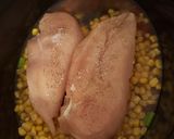 A picture of step 1 of Santa Fe Chicken in Croc Pot.