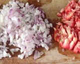 A picture of step 1 of Paneer bhurji.