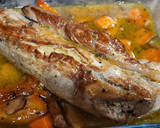 Foto del paso 4 de la receta: Solomillo en salsa con champiñones, puré de patata y compota de pera