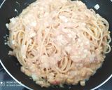 Foto del paso 4 de la receta Espaguetis con bacalao con tomate y bechamel