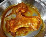 A picture of step 1 of Roasted sikandari Raan.