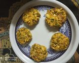 A picture of step 3 of Sprouted Green Gram Pakoda.