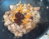 A picture of step 2 of Special Laing with Shrimp and Pork Belly.