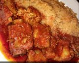 A picture of step 8 of Costillitas de Puerco en Salsa Roja (spare ribs in red sauce).