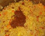Foto del paso 2 de la receta: Arroz con vegetales y mortadela
