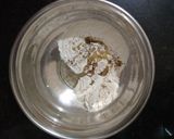 A picture of step 2 of Tuvar stuffed kachori.