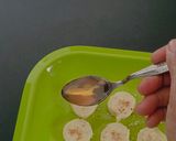A picture of step 3 of HTC Banana Delight(honey,tusi, coconut).
