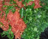 A picture of step 1 of Carrot & Fenugreek leaves paratha.