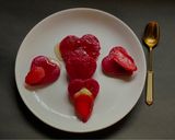 A picture of step 4 of Hearty Strawberry Pancakes for Valentine’s Day.