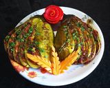 A picture of step 6 of Stuffed Layered Cut Brinjal Fry Recipe.