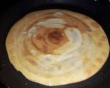 A picture of step 5 of Moong dal chilla.