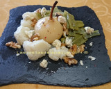 Foto del paso 2 de la receta: Ensalada con verduras al vapor y pera escalfada con balsámico 