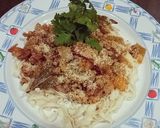 รูปขั้นตอนการทำที่ 6 ของ เฟตตูชินี่โบโลเนสหมูสับไส้กรอกหมู - คีโต