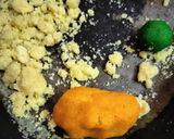A picture of step 2 of Tri colour star shape semolina sandesh.