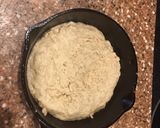 A picture of step 2 of Skillet Pizza with Crab for one.