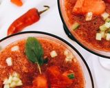 A picture of step 2 of Watermelon Gazpacho#Seasonal Ingredients.
