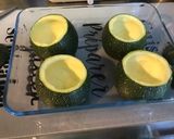 Une image de l'étape 8 de Courgettes rondes farcies jambon fromage au bouillon de courge.