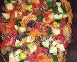 Foto del paso 2 de la receta: Salteado de pollo y verduras con arroz frito