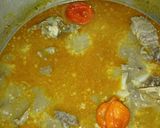 A picture of step 4 of Miyar gyada/groundnut soup.