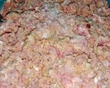 A picture of step 3 of Qeema biryani.