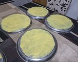 A picture of step 2 of Khandvi.