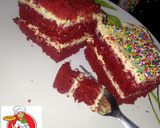 A picture of step 2 of Redvelvet cake.