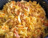 Foto del paso 4 de la receta: Arroz con pollo y ensalada rápida
