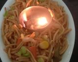 A picture of step 10 of Smokie Noodles.