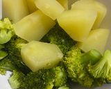 Foto langkah ke 3 dari resep Mushroom Brocoli Potato Cream Soup (mirip Pizza Hut).