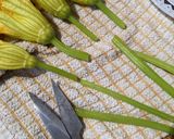A picture of step 2 of Stuffed Pumpkin flowers with ricotta.