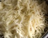 A picture of step 2 of Aloo Laccha.