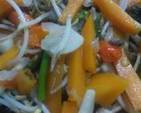 Foto langkah ke 8 dari resep Tumis toge+wortel+sawi pedassss.