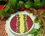 A picture of step 3 of Detox Vegan Red Velvet Smoothie.