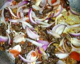 A picture of step 3 of Shredded beef and veggies sauce.