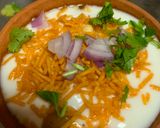A picture of step 6 of Kulhard aloo chaat.