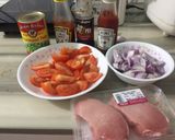 A picture of step 1 of Hainanese Style Pork Chop.
