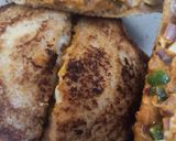 वेज चीज़ पिज़्ज़ा सैंडविच(veg cheese pizza sandwich recipe in hindi) रेसिपी चरण 7 फोटो