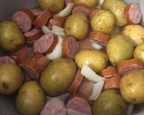 A picture of step 1 of Sausage and potatoes.