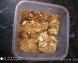 A picture of step 12 of Peanut butter ice cream with banana caramel cake.