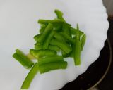 A picture of step 3 of Fried Instant noodles loaded with Sausages and vegies.