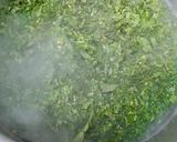A picture of step 2 of Sarson Ka saag chicken.