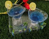 A picture of step 4 of Butterfly pea flower tea.