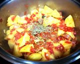 Foto del paso 11 de la receta Guiso de patata y guisante con chorizo y bacon ahumado