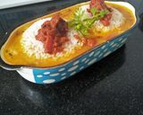 A picture of step 1 of Daal rice with tomato chutney.
