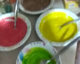 A picture of step 3 of Rainbow cake.