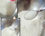 A picture of step 3 of Greek pan cake with honey.